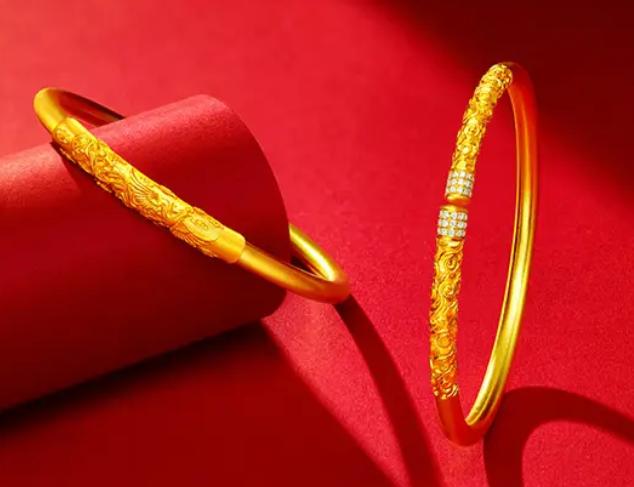 五十岁适合戴哪种款式黄金手镯,结婚黄金手镯选什么样的款式