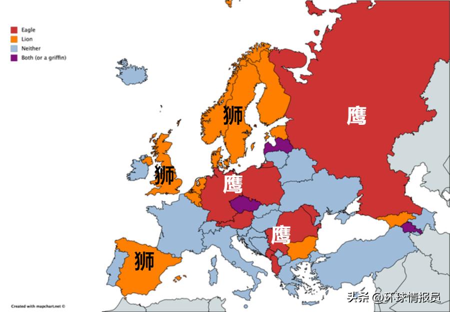 国徽有老鹰是哪个国家的标志,为啥西方国家的国徽都是鹰