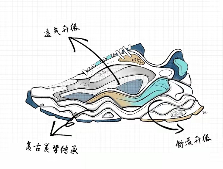 安踏2023新款网红爆款潮鞋,安踏春季2022新款撞色休闲鞋