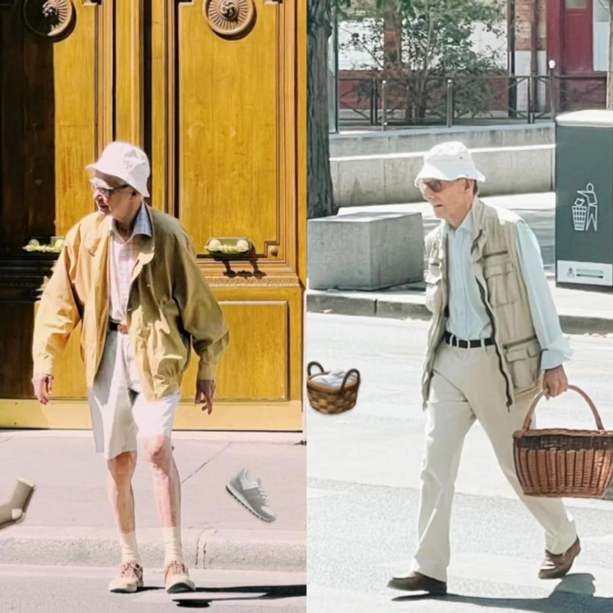 法国老年人穿搭,欧洲高级感老年人穿搭