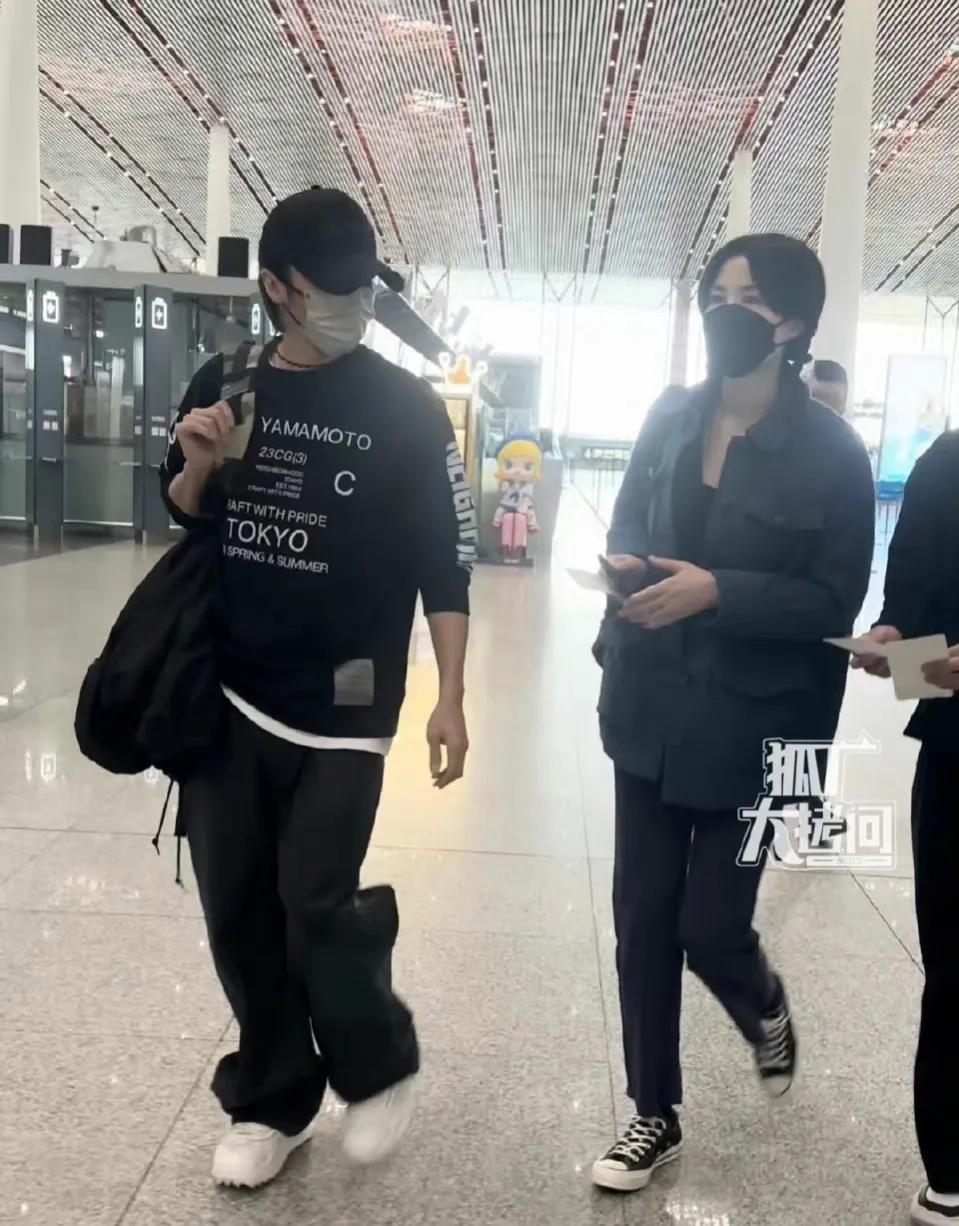 谢霆锋王菲现身机场动图图文,谢霆锋王菲现身机场视频