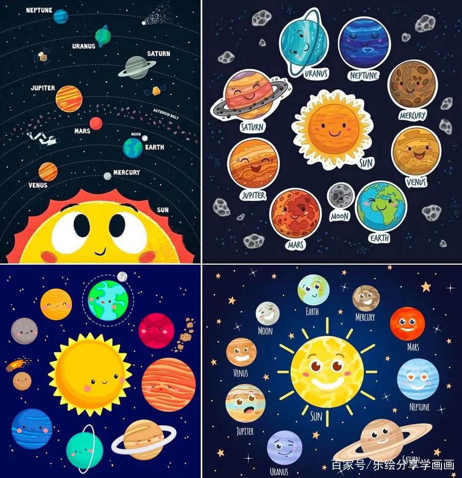 幼儿水粉画太阳的步骤视频,儿童画绘画地球6-9岁