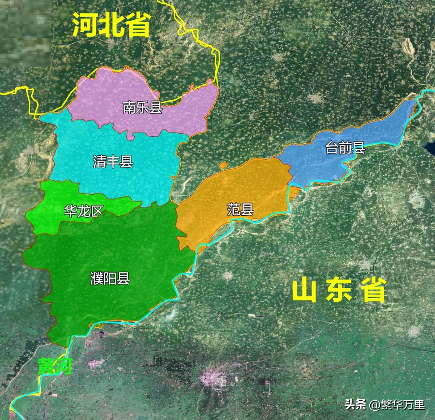 濮阳市政区图,濮阳县辖区最新划分