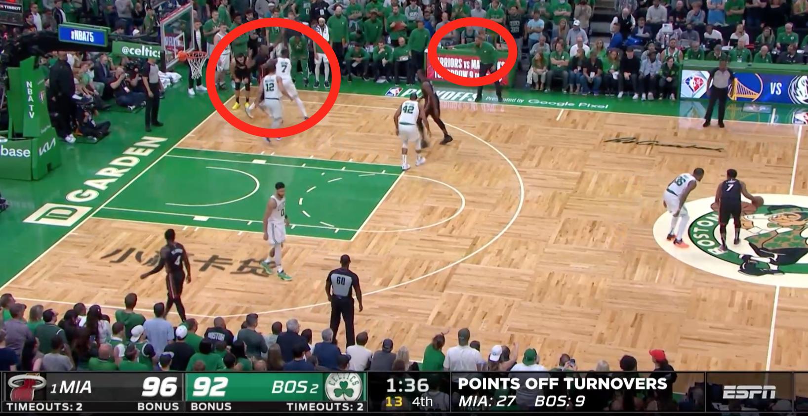 绿军关键战术,东决热火2-0绿军赛后主教练