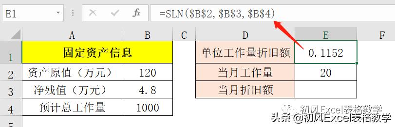 用Excel计算固定资产折旧的步骤,用excel函数计算指定期数折旧