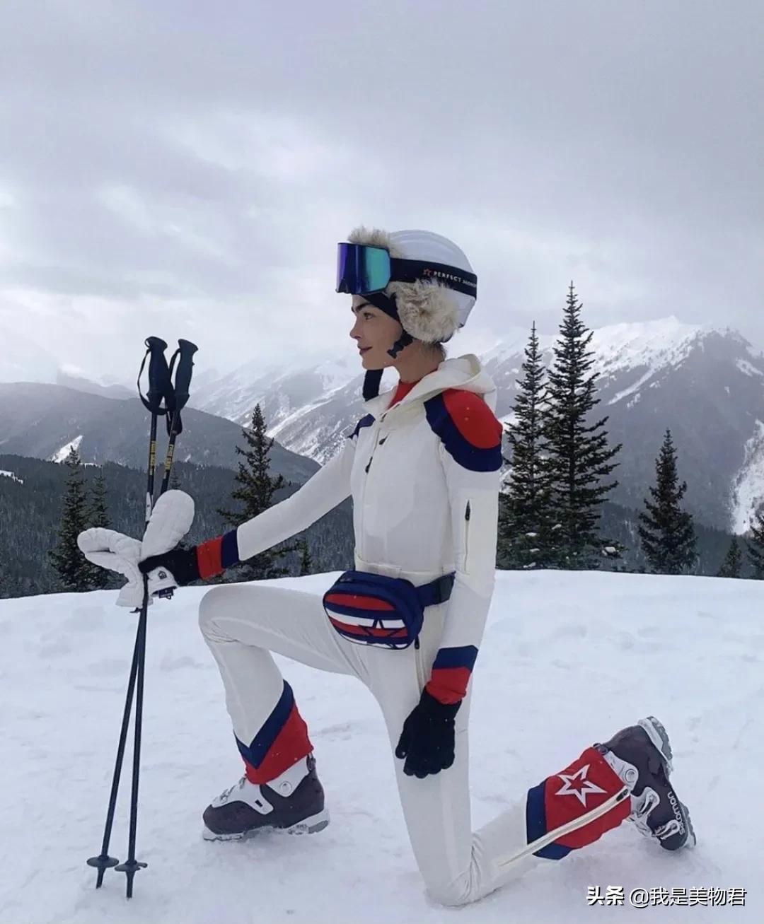 雪场高端穿搭,滑雪穿搭滑雪服