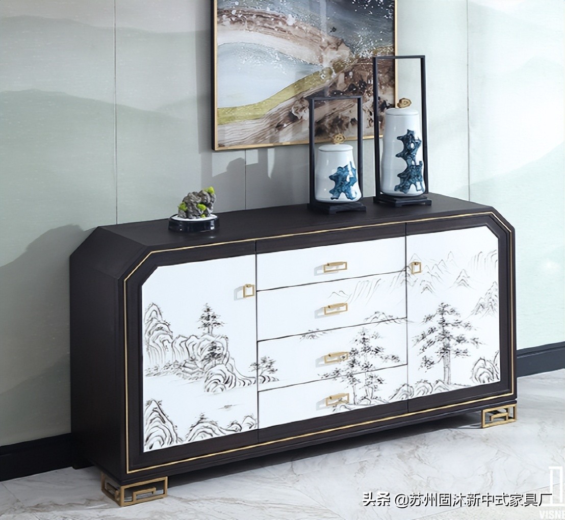 禅意新中式原木大平层,新中式原木禅意软装元素