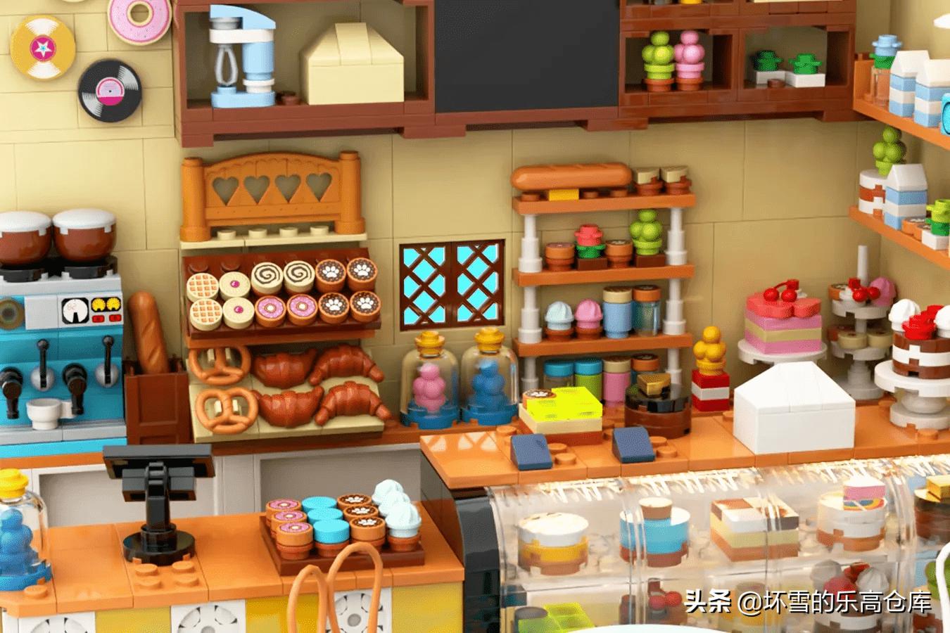 乐高转角咖啡厅内部,乐高甜品屋装修