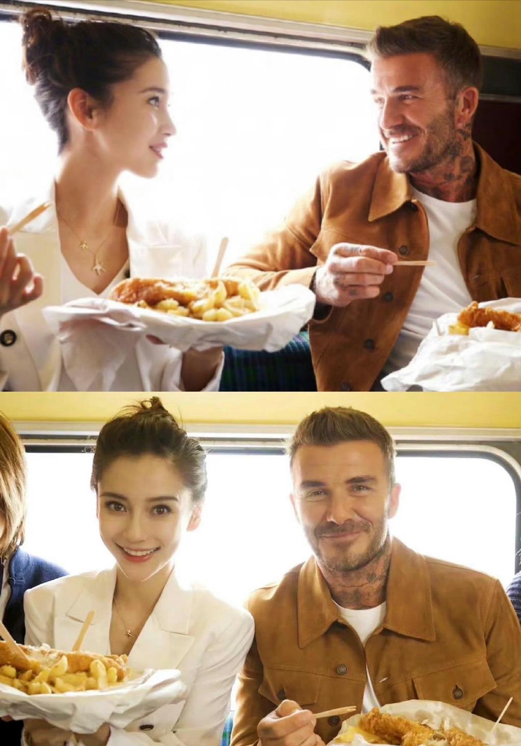 angelababy和贝克汉姆拍过广告,贝克汉姆和angelababy的短片