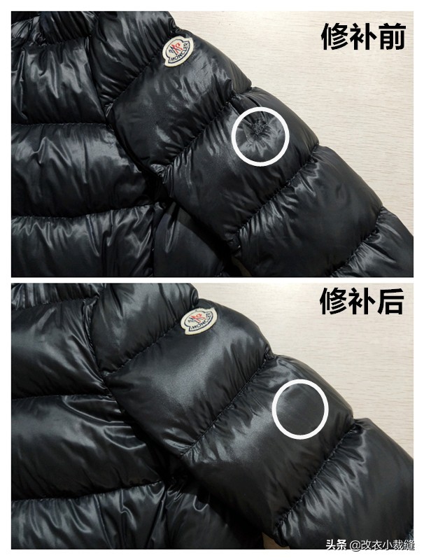 刺绣补破洞羽绒服,羽绒服破洞刺绣图案