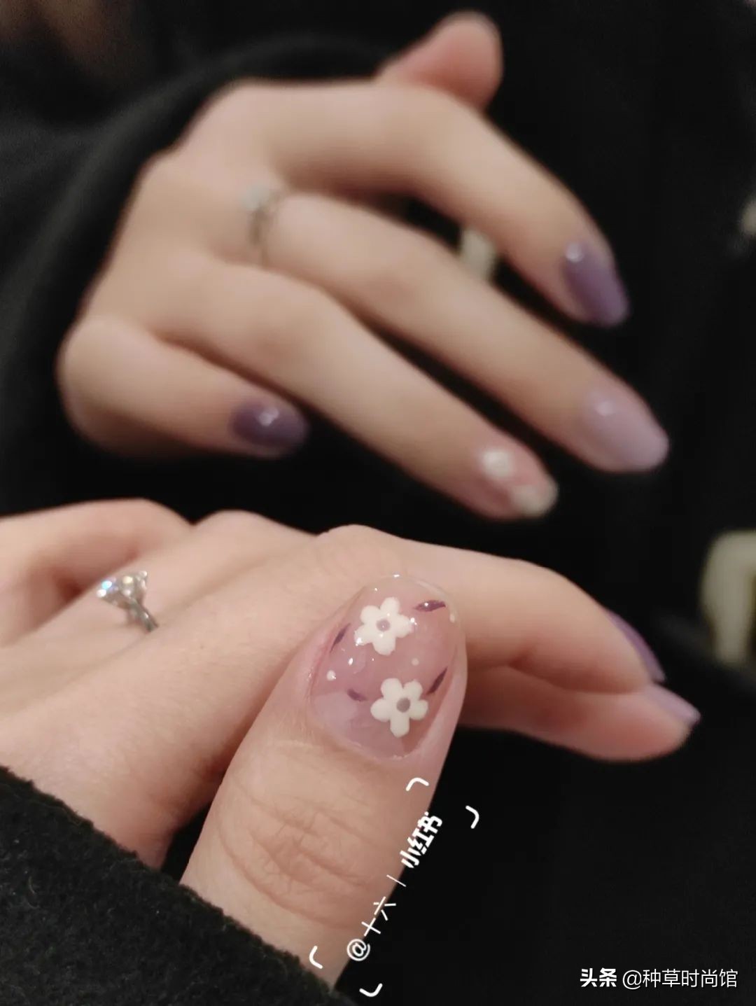 秋冬超显白高级感美甲,春日美甲图片最新款百搭