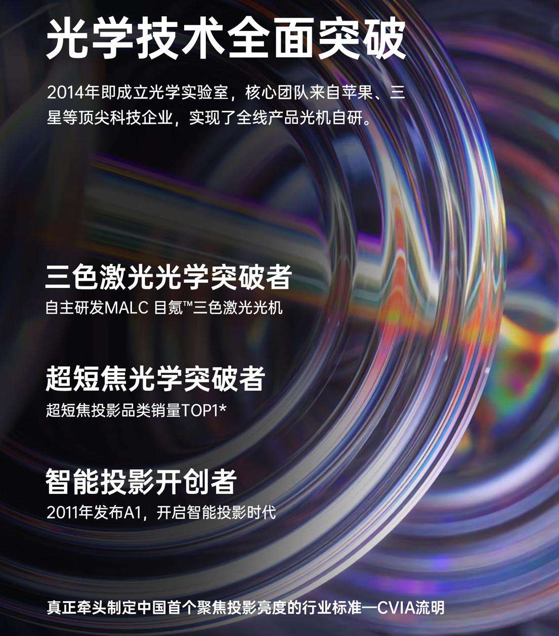 国产三色激光投影仪,小米三色激光投影仪