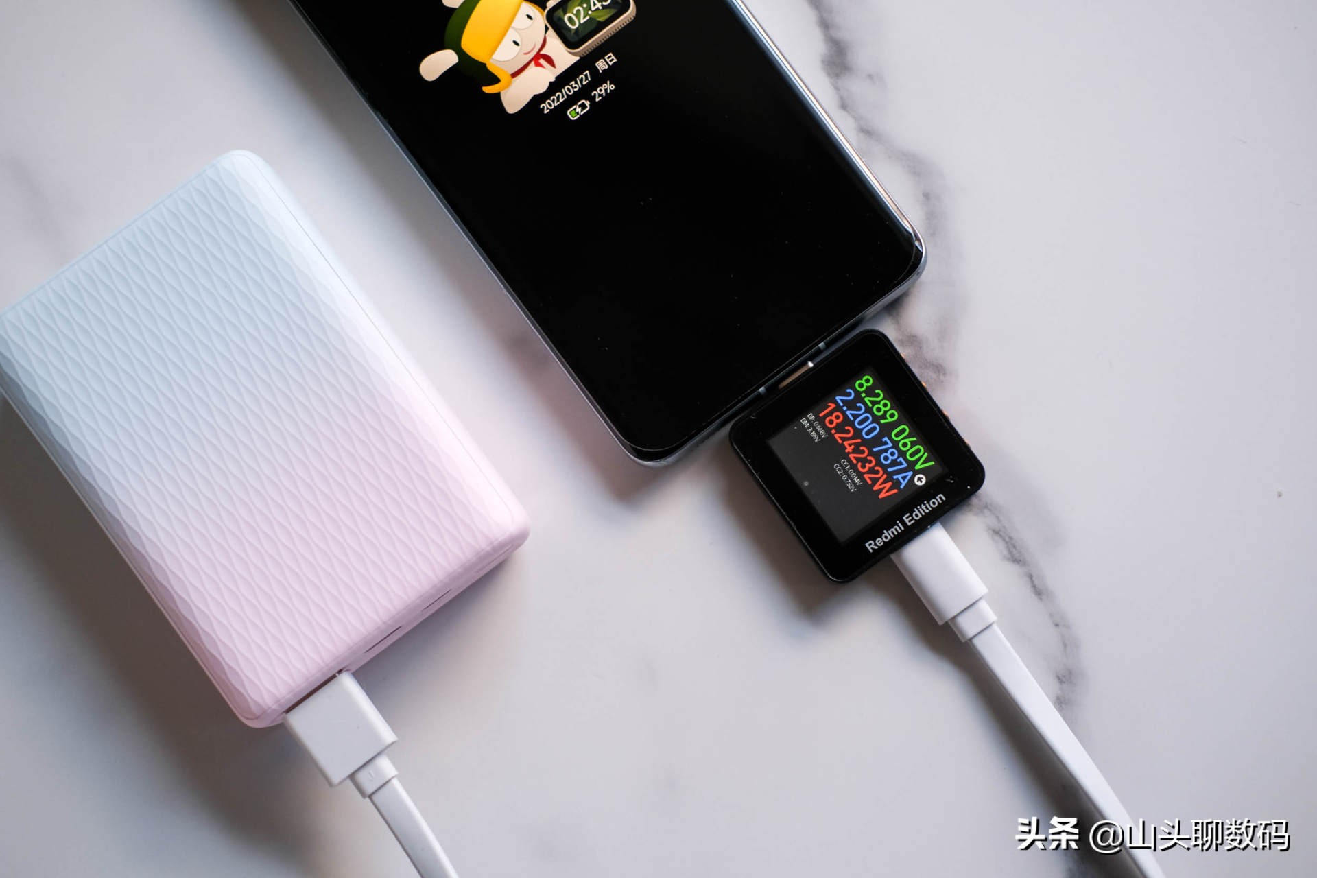 zmi自带线充电宝测评,zm快充移动电源