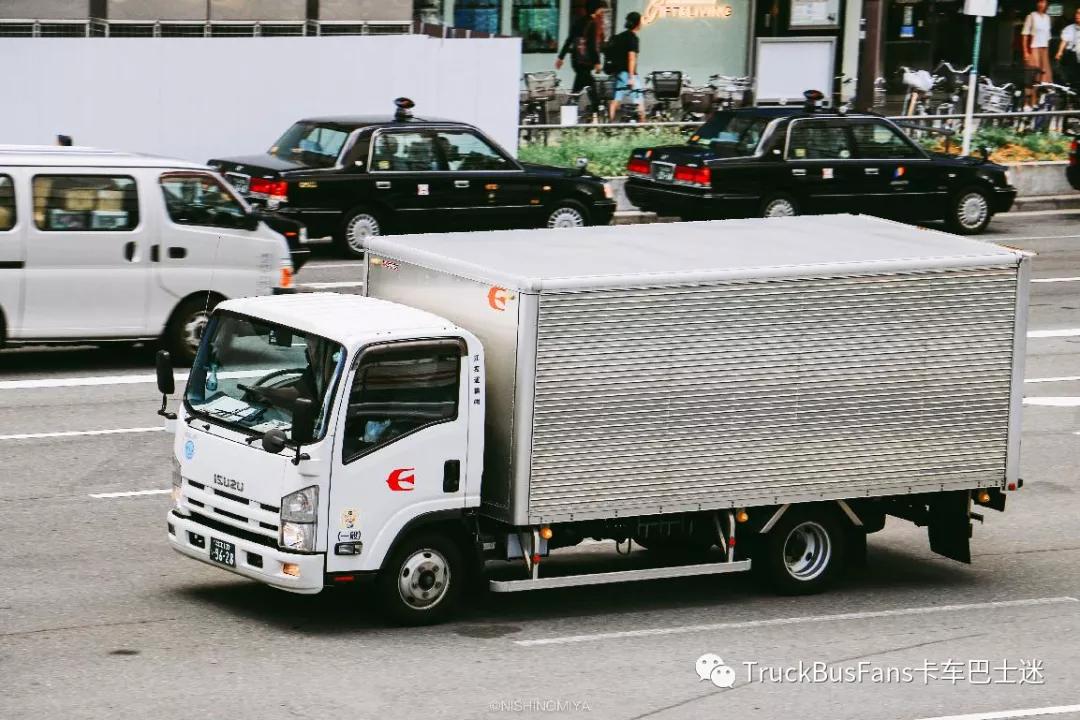 日本卡车是这样拍的,日本街头小型卡车