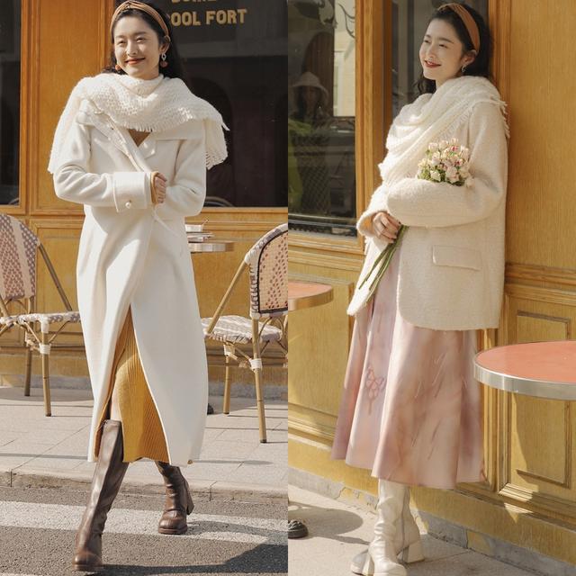 潮流搭配不会烂大街的围巾系法,围巾这样穿显得时尚有气质