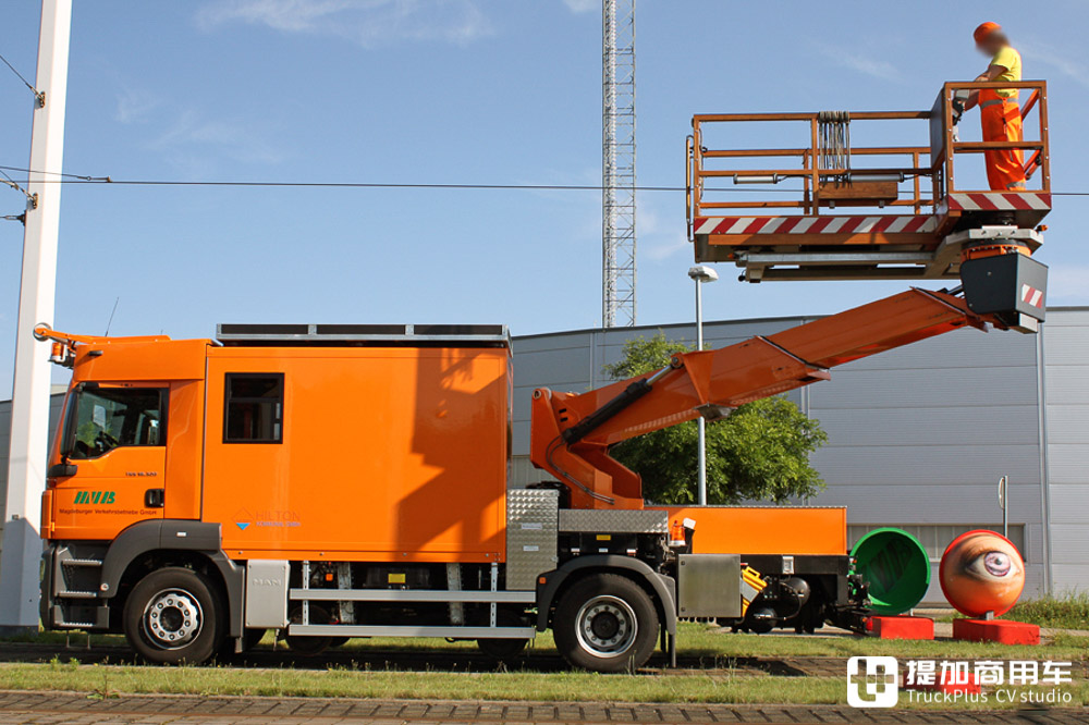 轨交运行守护神，极其罕见的曼恩TGS接触网检修车实拍