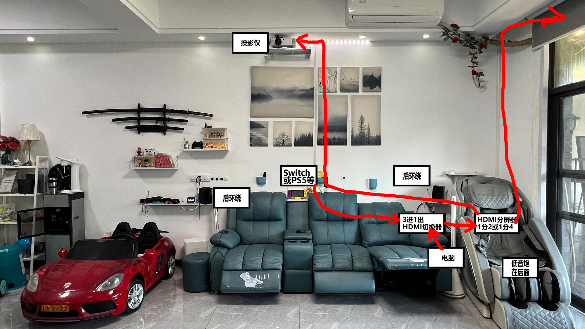 投影仪没有布线怎么安装,投影仪没有高清接口怎么接