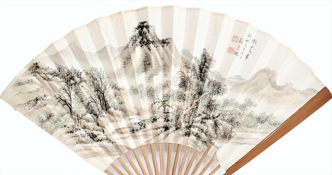 湖庄消夏历代名家扇面作品展,历代名家山水扇面作品