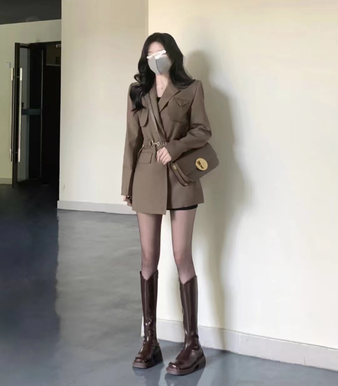 显瘦百搭又好看长筒宽靴,长筒高筒靴显瘦质感好显高