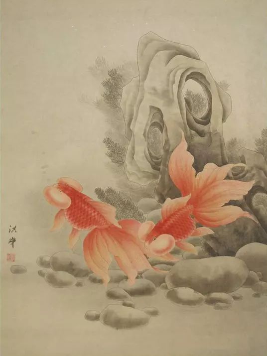 工笔画金鱼图片欣赏,金鱼工笔画精品欣赏