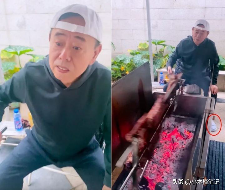 潘长江院子里霸气烤全羊,潘长江烤火