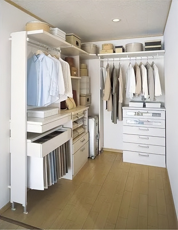 最实用的衣橱设计图,小空间如何做步入式衣橱