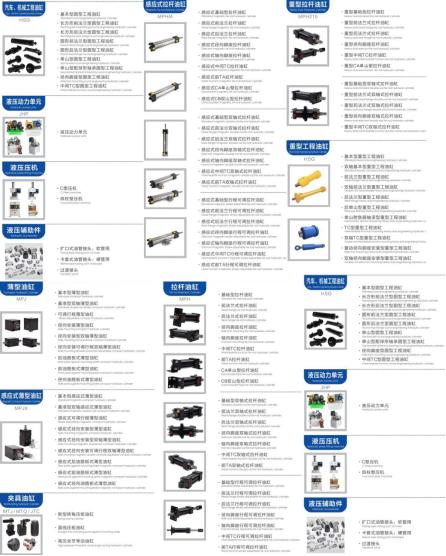 陕西小型液压油缸型号,农机液压油缸型号大全