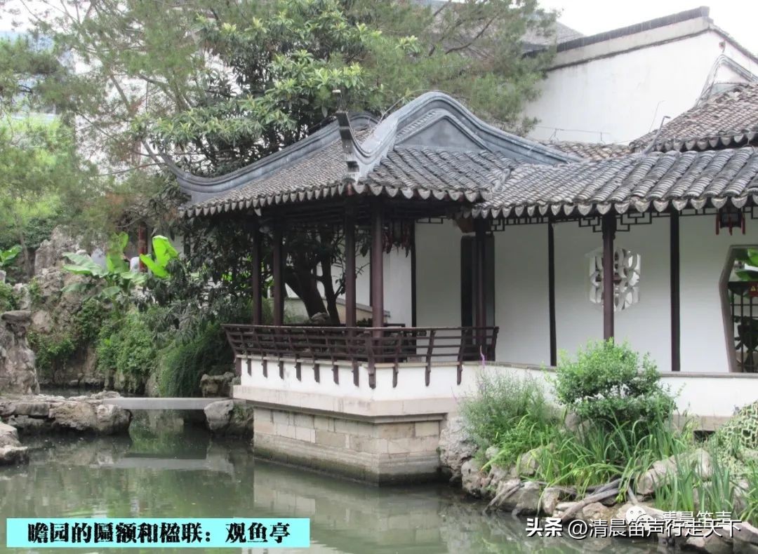 瞻园导游讲解瞻园楹联,匾额楹联与石刻园林