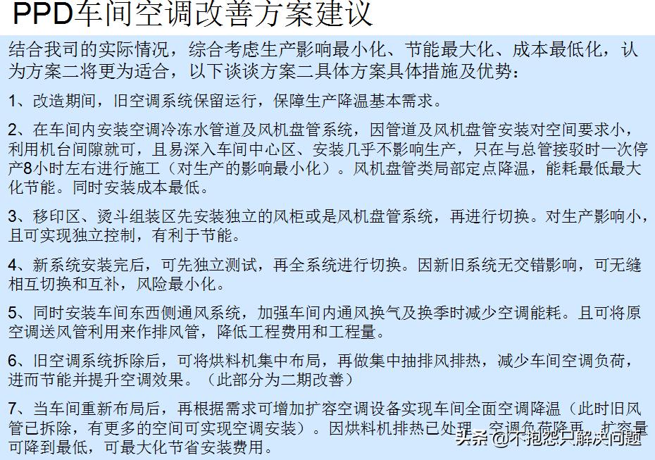 087沉墨的猫：节能精选010注塑车间空调节能改造方案