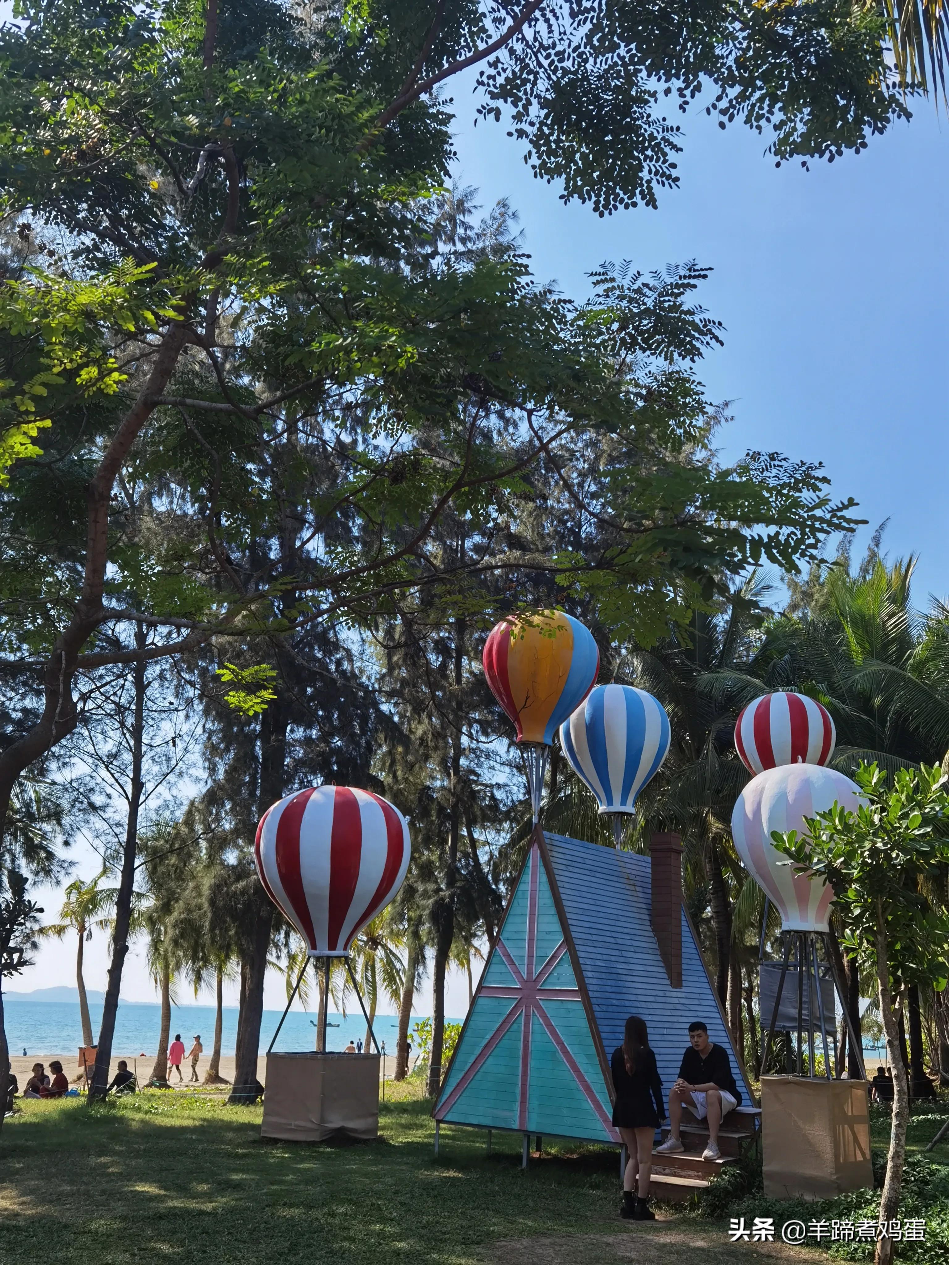 三亚椰梦长廊日落绝美,三亚湾椰梦长廊看夕阳最佳观赏点