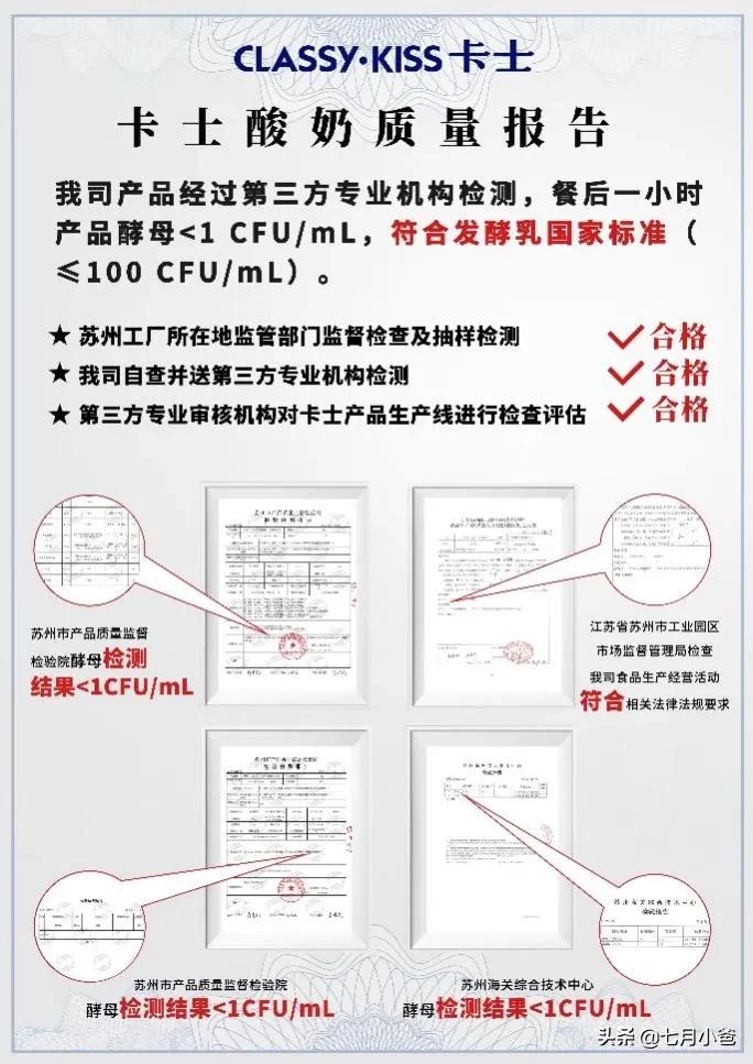 强推!卡士酸奶“餐后一小时”符合国家标准