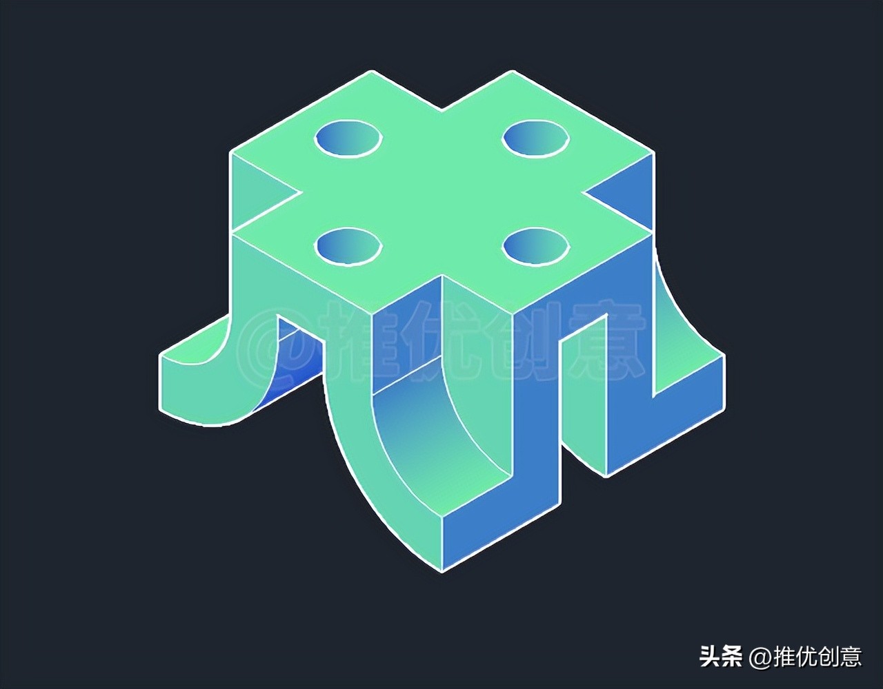 cad三维制图布尔运算,autocad三维绘图中的布尔运算