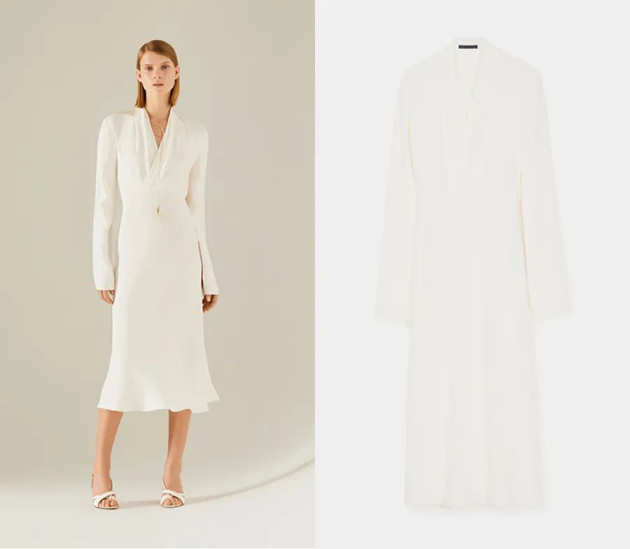 孟晚舟紫色连衣裙,孟晚舟蓝色连衣裙