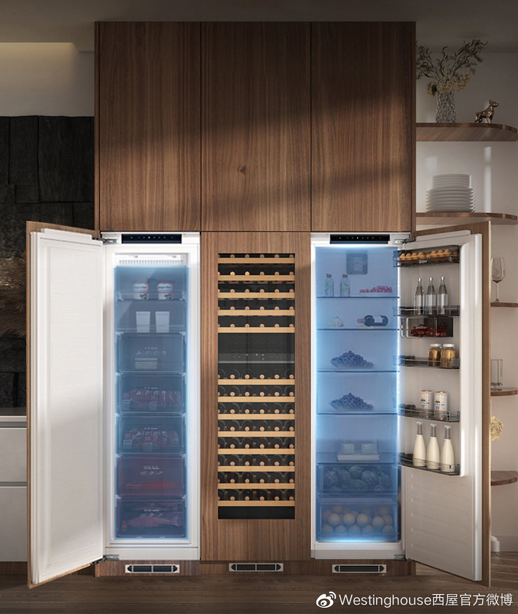 西屋冰箱，格调简奢，感受“全嵌入之美”