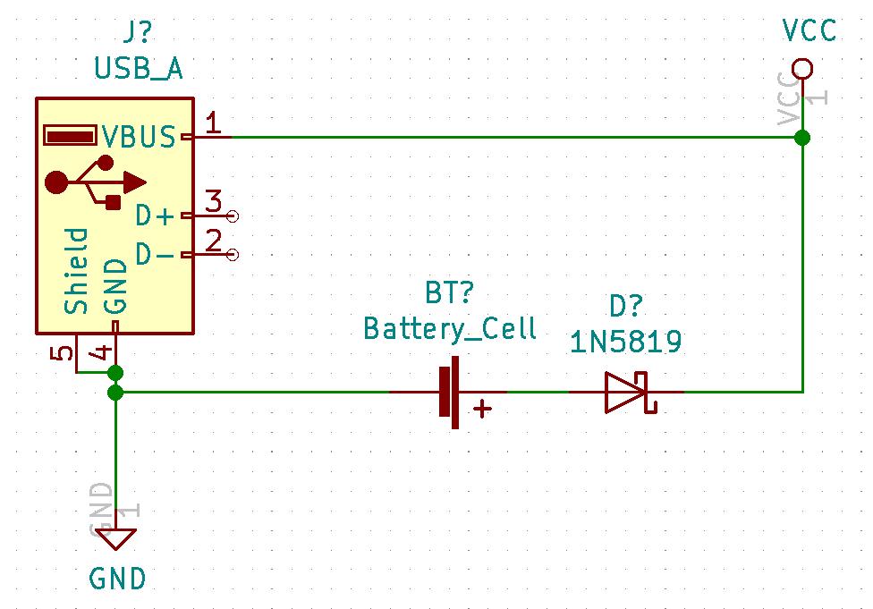 usb接口供电电路图,usb和电池切换原理图