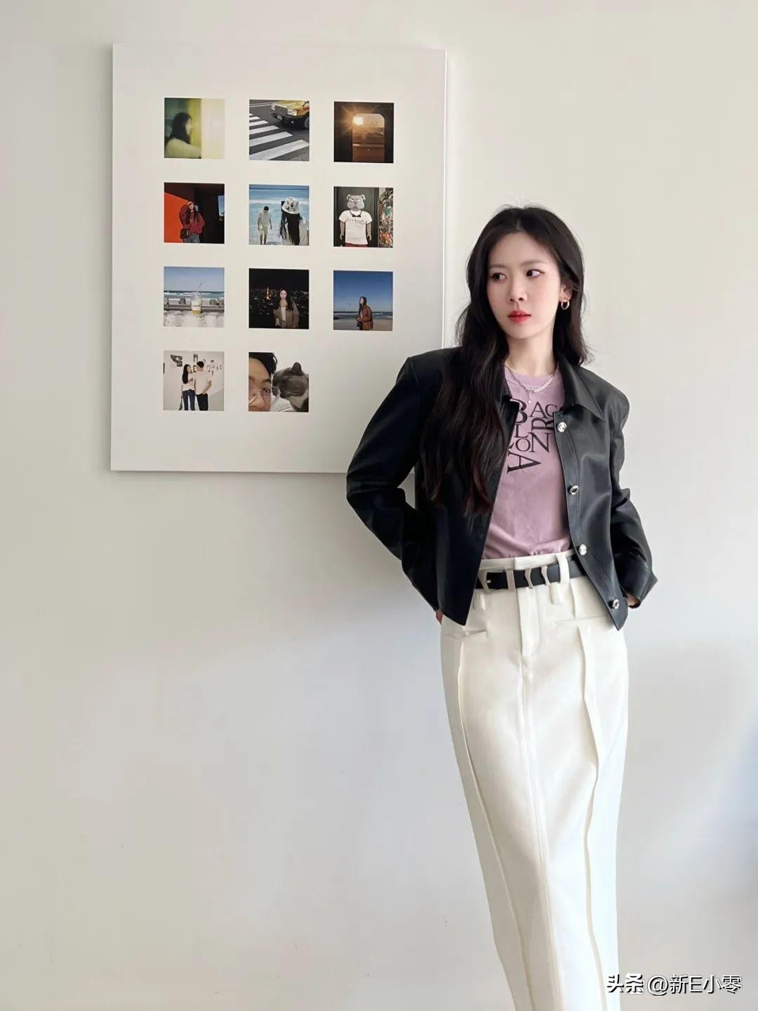 2024早春新款皮衣大码,一件皮衣有多百搭