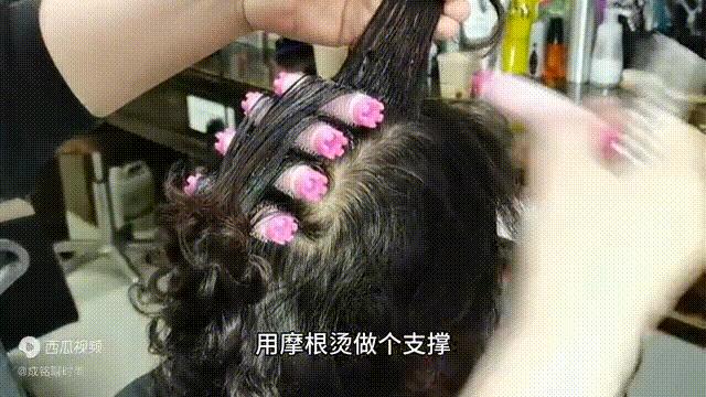 冷烫发根,细软头发烫冷烫怎么更卷更蓬松