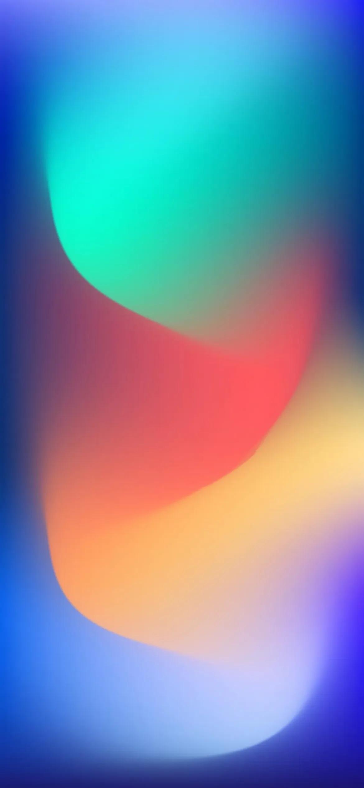 精美彩色上蓝下红壁纸,手机壁纸彩色粉末