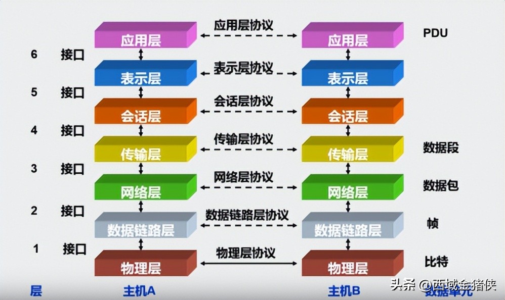 通俗易懂的讲解osi七层模型,osi七层网络模型具体工作过程