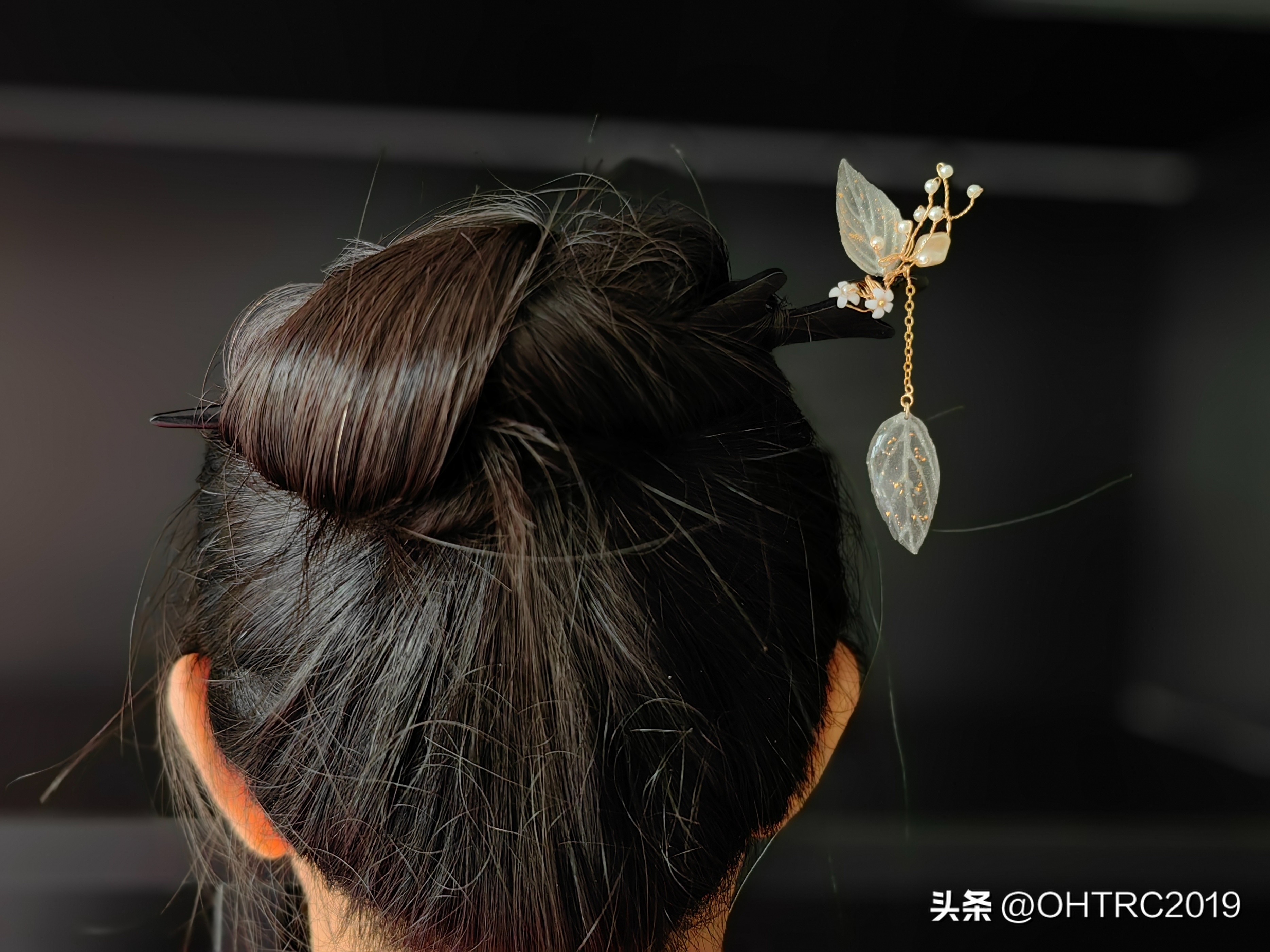 戴步摇发簪教程,民族风发簪步摇