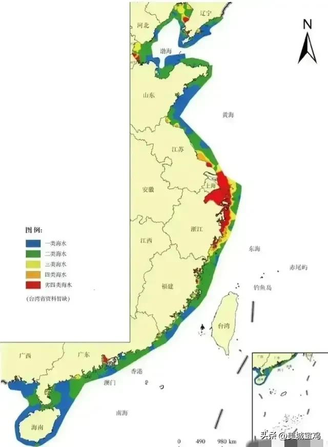 长江口水质发臭,中国海水水质排名城市