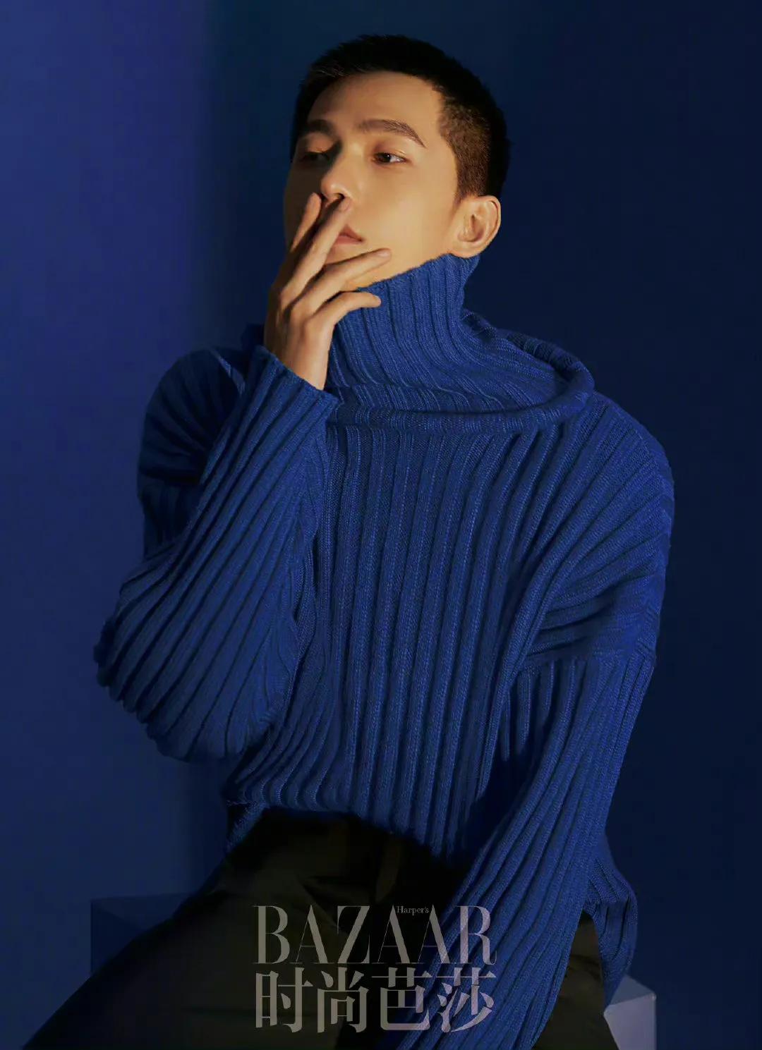 时尚芭莎肖战银发造型高清,肖战登时尚芭莎封面人物