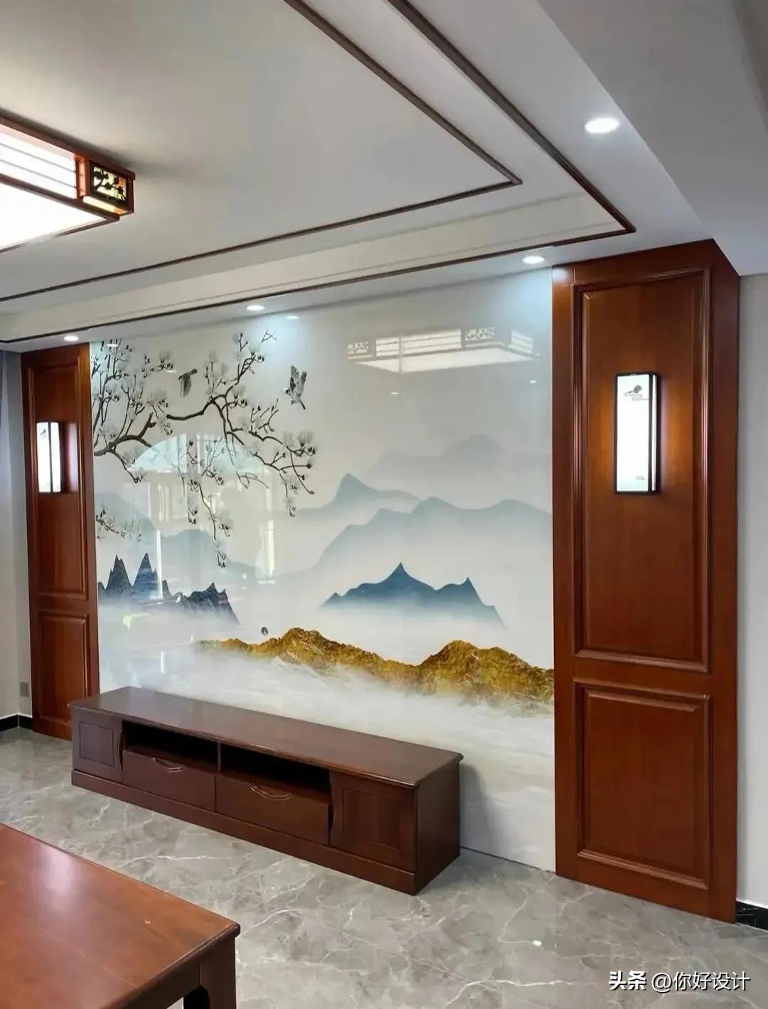 二十款高颜值电视墙背景墙,二十平方电视背景墙设计