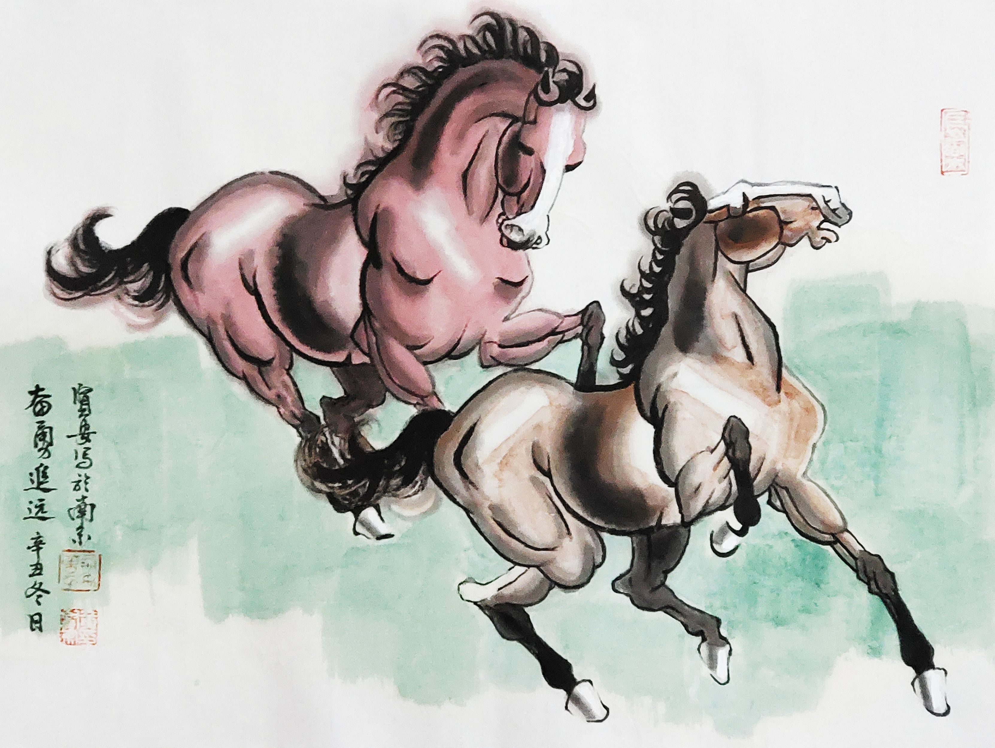 迎冬奥庆新春书画,迎元宵庆冬奥绘画一等奖