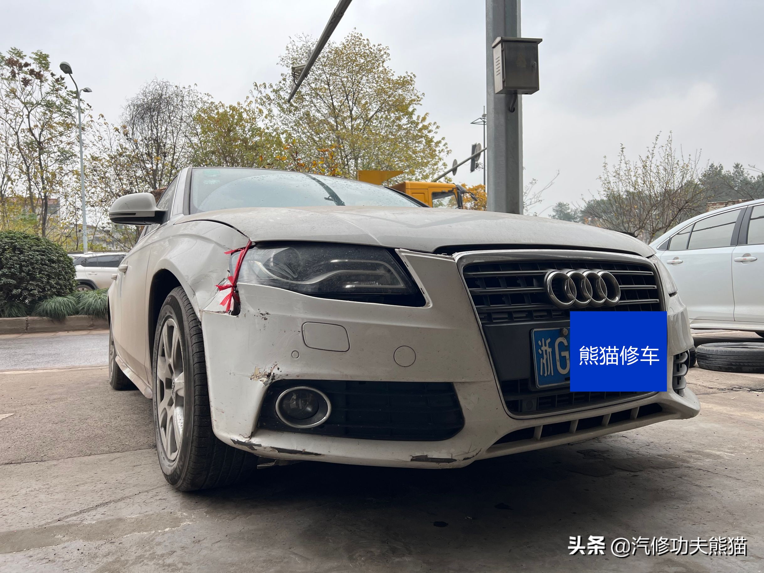 老车翻新修复奥迪a4,修复报废奥迪a4