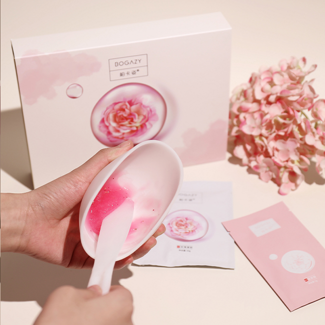 玫瑰胶原提拉紧致面膜,柏卡姿蚕丝面膜