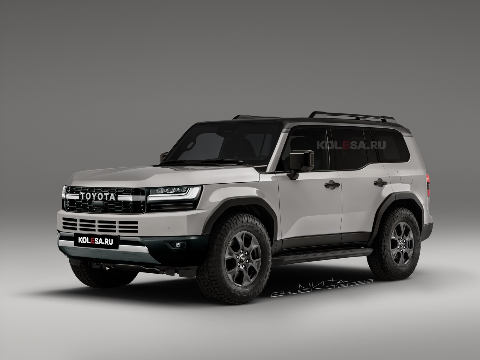 全新一代丰田普拉多实车曝光,新一代丰田普拉多渲染图曝光