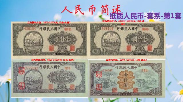 第1套人民币值多少钱,第1套整套人民币市场价值