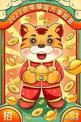 虎画卡通版,虎年的虎怎么画可爱