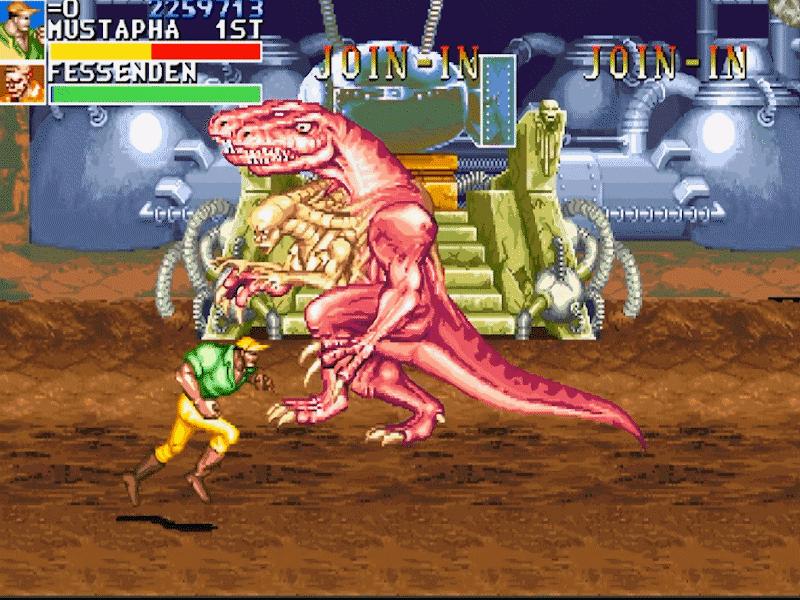 童年游戏回顾恐龙快打,童年经典街机游戏快打